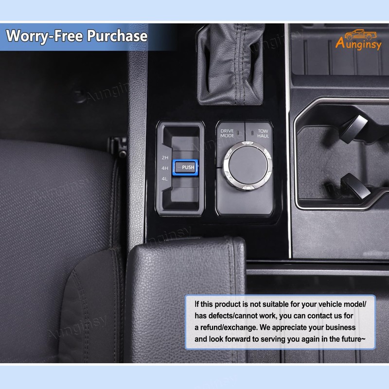 Aunginsy Car 4WD Mode Switch PUSH Button Cover Trim Compatible