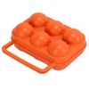 Generic Portable 6 Grid Egg Box for Outdoor Camping -