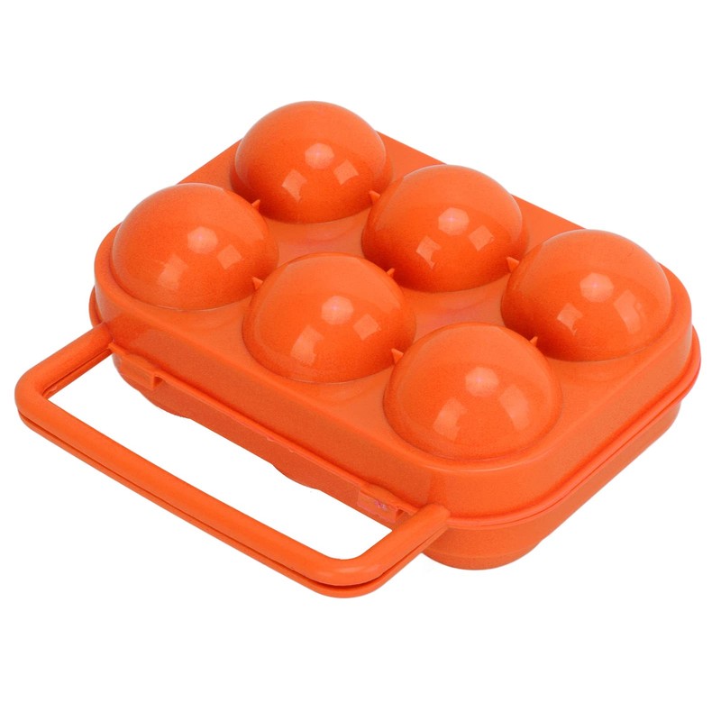 Generic Portable 6 Grid Egg Box for Outdoor Camping -