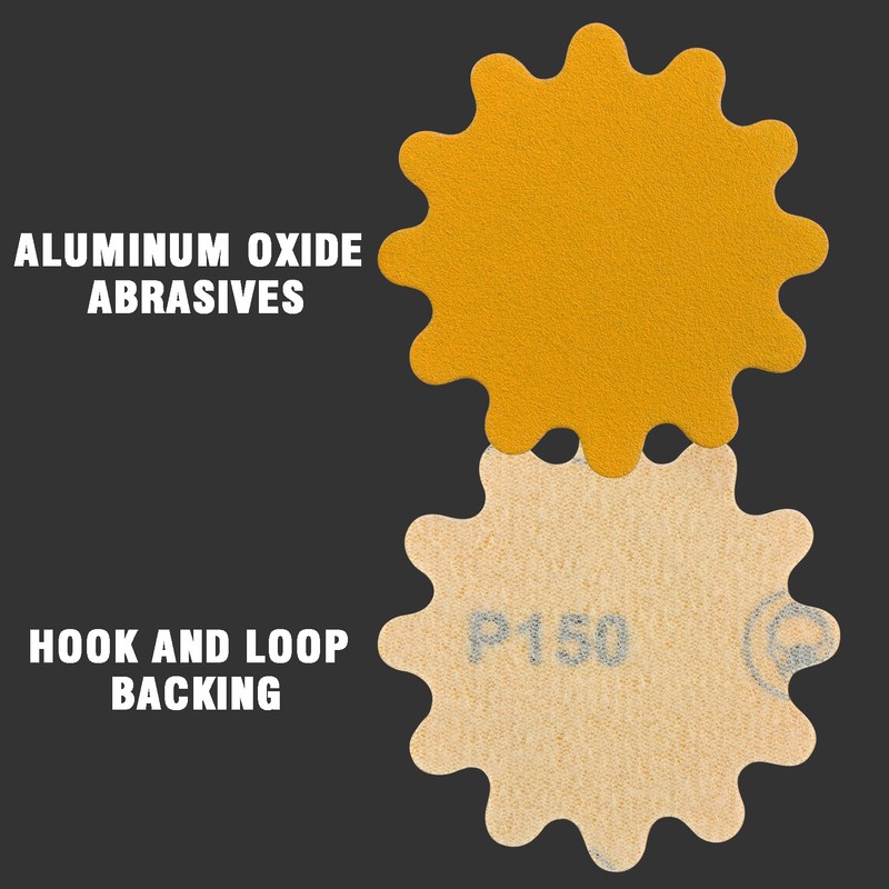 MAXMAN 50 PCS Hook and Loop Sanding Discs, 2-Inch Flex