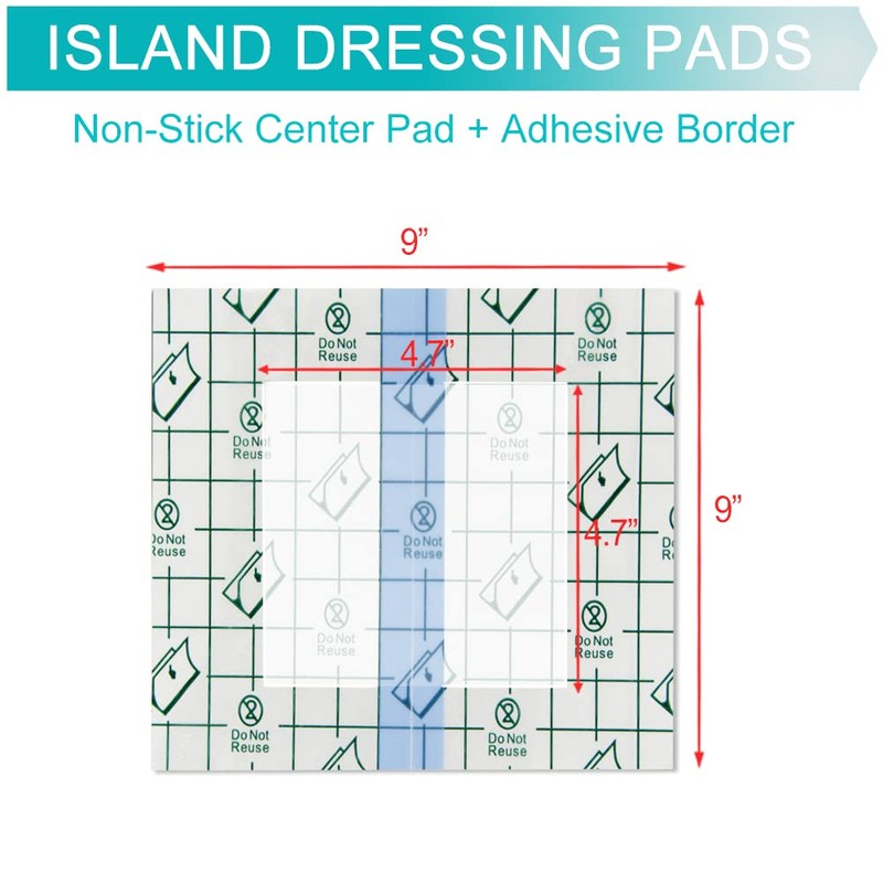 EaseToU Waterproof PD Dialysis Catheter Shower Cover 9x9 with No