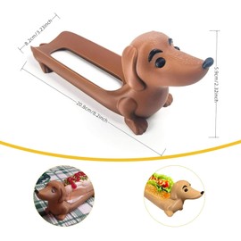 Dachshund Tray Funny Hot Dogs Sushi Serving Tray Fun Party Platter for Family Dinners, BBQs, and Festive Gatherings (1, Khaki)