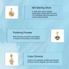 H.ZHENYUE 925 Sterling Silver Charms for European Bracelets and Necklace
