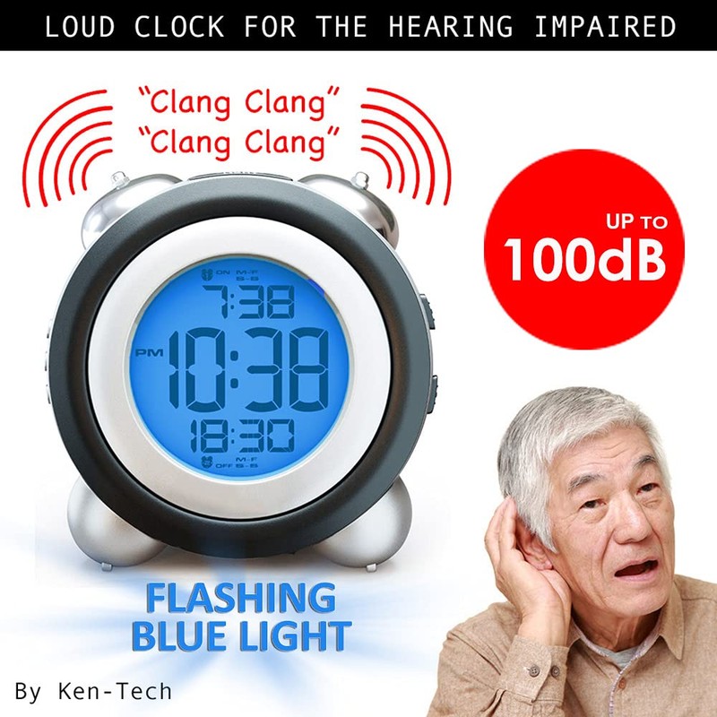 Sonnet Twin Bell Digital Alarm Clock - Very Loud Alarm