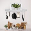 LALIA HOME 35.5" Modern Industrial Hanging Pot Rack Ceiling Light