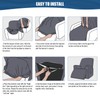 TAOCOCO Recliner Chair Covers Stretch Polyester Fabric 3-Piece for Large