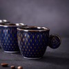 WE collection Unique Ceramic Espresso Cups, 3 oz Demitasse Cups,