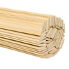 DYWISHKEY Natural Bamboo Sticks, Wooden Craft Sticks, 15.5 Inches Longth
