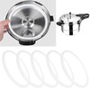 5pcs Silicone Sealing Ring, Clear Pressure Cooker Sealing Ring Clear