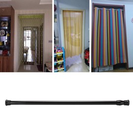 Shower Curtain Rod, 15.7-27.6in Adjustable Curtain Rod 0.5in Rail Diameter High Carbon Steel Window Shower Rod No Drilling Telescopic Spring Tension Rod with Non Slip Foot for Kitchen Bathroom Divider