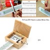 15 Tone DIY Hand Cranked Music Box Wooden Box With