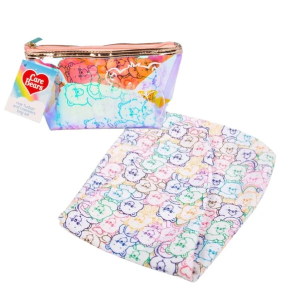Hair Turban/Towel and Cosmetics Bag Set