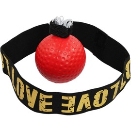 Red Boxing Ball Equipment - Boxing Training Ball, Boxer Reflex Ball, Boxing Reflex Ball Headband Set, Beginners Friendly Reflex Ball Headband, Boxing Trainer Boxing Gym Equipment Other Sports