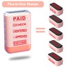 Building Blocks Office 10-Piece Office Stamps Set - Paid Stamp,