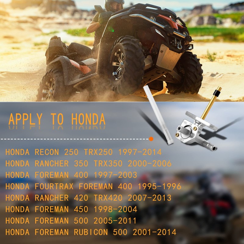 MOTO1988 Fuel Cock Valve Petcock Lever Screw and Shut Off