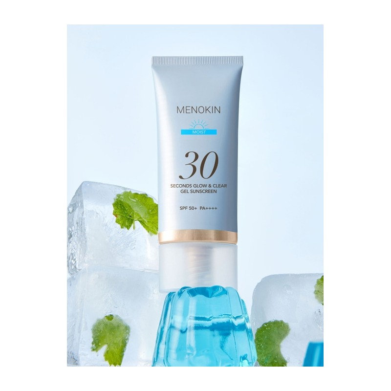 Menokin 30 Second Glow & Clear Gel Sunscreen Moist /