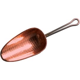 Sertodo Copper Scoop for Ice and Dry goods | Pure Copper, Heavy Gauge, Hand Hammered | Copper Handle | 1.5 Cup Capacity