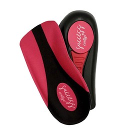 SUCCESS CONTIGO - Mejora la Postura, Ligero y con Arco del Pie Soporte Plantillas para Fascitis Plantar - EVA, Terciopelo, Gel - (1 par) - Color Rosa con negro - Talla Grande (Rosa, Ch)