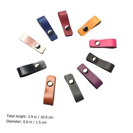 DOITOOL 10pcs Microfiber Leather Cable Organizer Cord Winder for Earphones Desktop Management Mixed Colors Tidy up Your Workspace