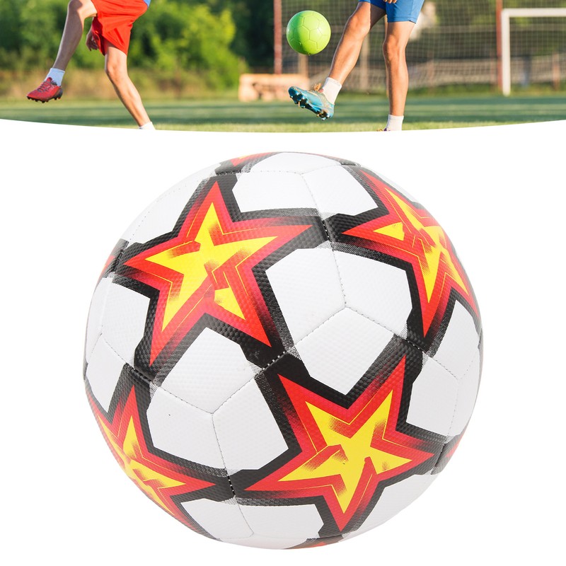 Sports Soccer Balls Size 5 PU Star Pattern Traditional Soccer