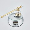 BATHSIR Crystal Toilet Paper Holder, Gold Toilet Roll Holder Modern