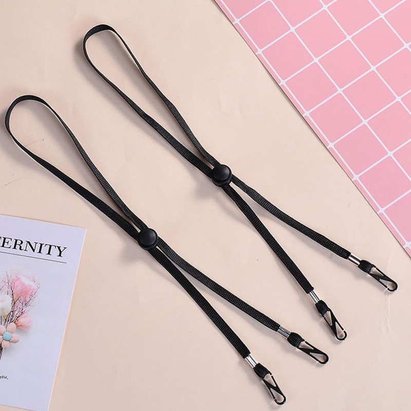 QIKEJI Hat, Strap, Hat, Strap, Hat Keeper, Hook, Black, Set