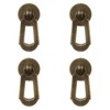 Tiazza 4 Pieces Chinese Style Vintage Furniture Drawer Window Brass