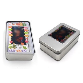 NCT Poca Photo Card Props Tin Case Transparent Top Loader Photocard Tin Case 5ea