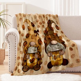 Ivarunner Gnome Blanket - Gnome Gifts for Women, Soft Fuzzy Fall Throw Blanket for Couch, Sofa, Coffee Gnome Blankets and Throws for Mom, Adults, Women, Girls, 50''x60''