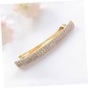 Generic 4pcs Crystal Hair Clips for Women and Elegant Golden