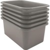 Teacher Created Resources Gray Small Plastic Storage Bin 6-Pack (TCR2088581)