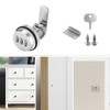Pack of 2 Cam Lock, Password Drawer Lock, Digit Code