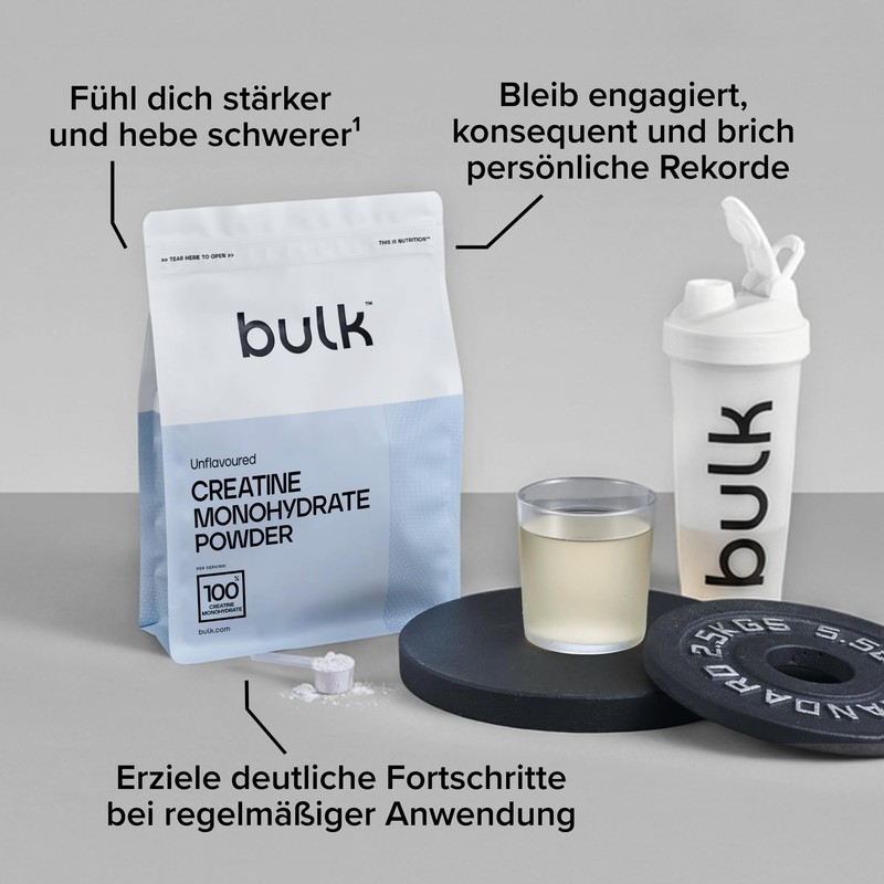 Bulk Creatine Monohydrate Powder 500 g | 147 Servings |