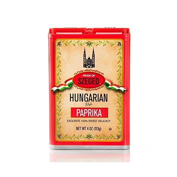 Szeged Sweet Hungarian Paprika, 4 Ounce Container