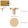 Amerdeco 30 Pack Champagne Bronze Cabinet Knobs Single Hole Cabinet