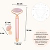 Masseur Face Roller Stone Quartz Electric Pink - Roller in
