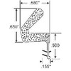 Door Weatherstrip, Kerf-Mounted, Foam Style, 82", Beige