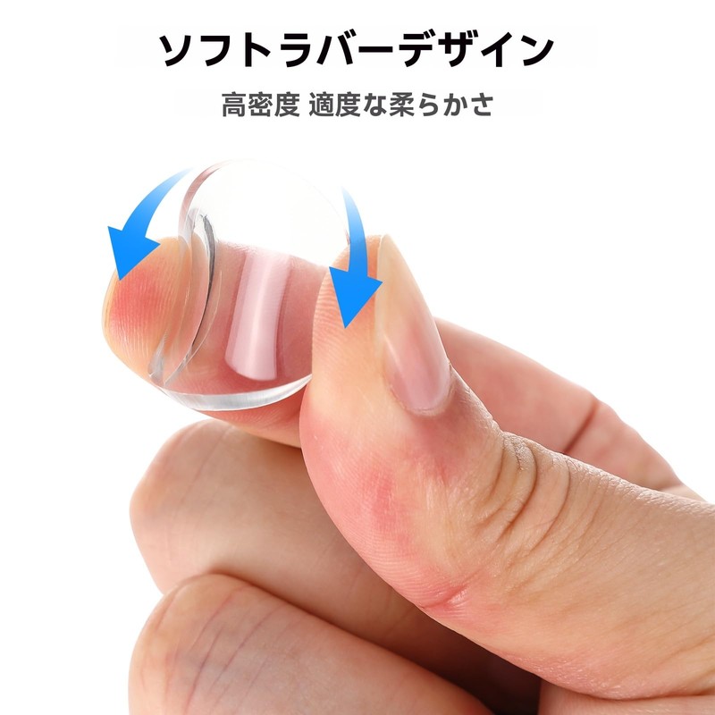 DOITOOL 10 Pcs Soft Glass Table Top Bumper Rubber Pad