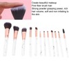 12pcs Portable Makeup Brush Set Eye Shadow Concealer Blusher Brush