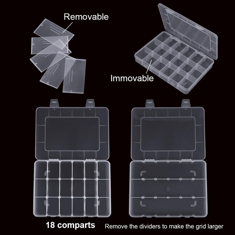 HOTUT 2 Pcs Snack Box with Compartments, Snack Box with