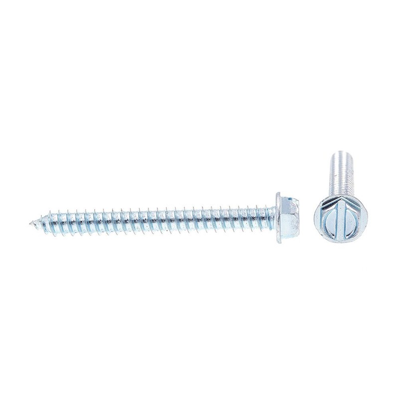 Prime-Line 9025818 Sheet Metal Screw, Self-Tapping, Hex Washer Head, Slotted