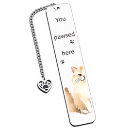 Cat Bookmark Stocking Stuffers Book Lovers Gifts Book Marks for Reading Women Cute Cat Bookmarks for Women Cat Lovers Gifts for Women Cat Bookmark Birthday Friendship Gifts for Readers for Book Lovers