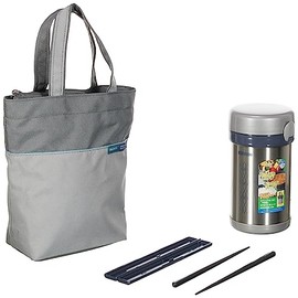 Zojirushi Thermal Stainless Lunch Box BENTO SL-NC09-ST Silver [Japan Import]