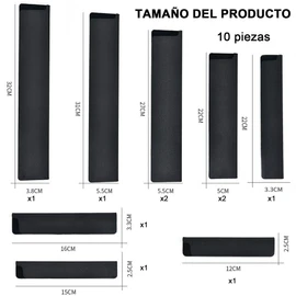 CHENGBAO 10 PCS sfunda cuchillo，Rebaño funda para cuchillos de chef，unda para cuchillos，Protector de borde de cuchillo