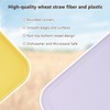 8-Piece Large Wheat Straw Tray Set, 12" x 8.7" Unbreakable