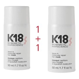 Mascarilla Molecular Repar Hair K18 Reparación De 50ml-2ps