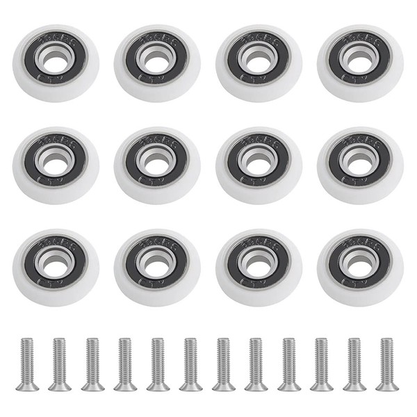 Gotetiso Pack of 12 Shower Cubicles Rollers Sliding Door Glass