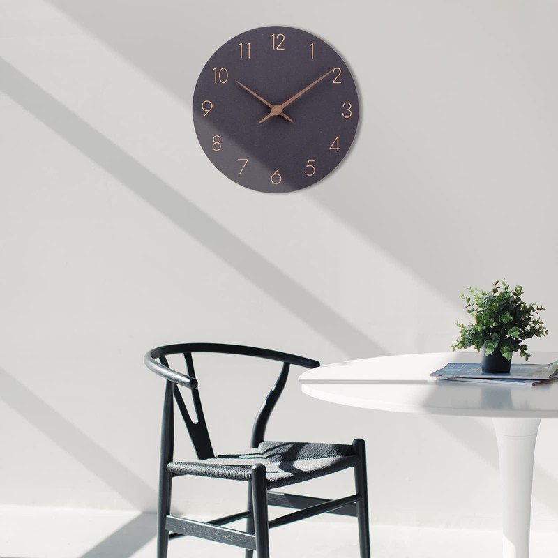 ACCSHINE Wooden 30cm Silent Wall Clocks for Home Decor Living