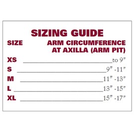 Compression Arm Sleeve with Gauntlet, Lymphedema Post-Op Support, Large (No Thumb Hole)