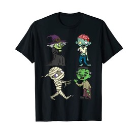 Zombie, Witch, Mummy Frankenstein Costume For Boys Girls Kid T-Shirt